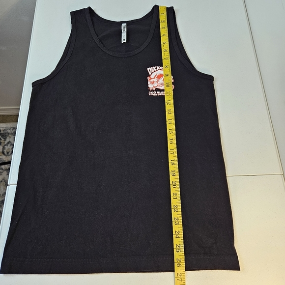 DIXXON Mens Black Tank Top Too Blessed Skull S - Picture 7 of 7